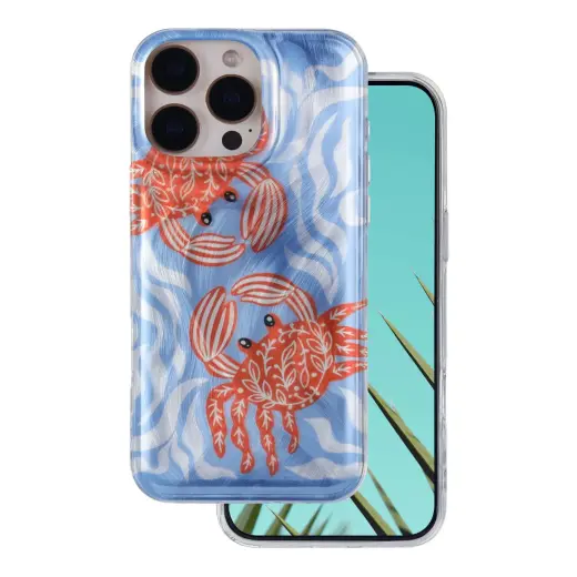 Ultra Trendy Summer telefono dėklas iPhone 16 Pro Max daugiaspalvis (krabas) (crab)
