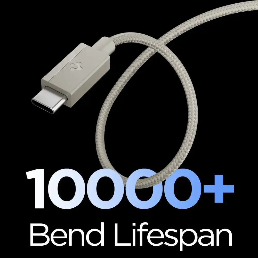 Spigen EB6015CC datu pārraides un uzlādes vads | USB-C uz USB-C | 60W | 1.5m | pelēks