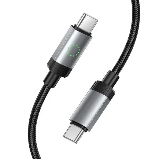 HOCO X117 data transfer and charging cable | USB-C to USB-C | PD, QC 3.0 | 60W | 1m | black