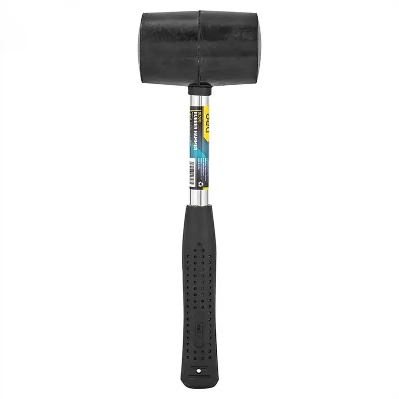 Молоток резиновый Deli Tools EDL5616, 0,5 кг (черный)