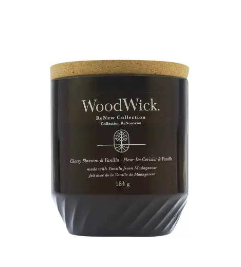 WoodWick ReNew Cherry Blossom & Vanilla medium 184 g candle