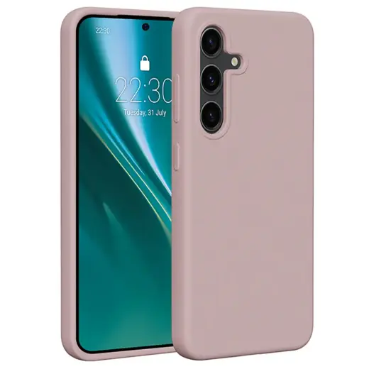 Etteri Silicone telefono dėklas Samsung Galaxy S24 šviesiai rožinis