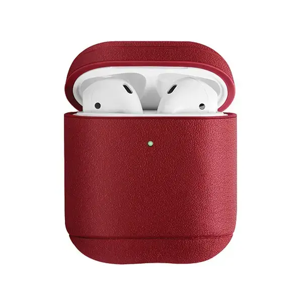 UNIQ Terra Case AirPods 1/2 gen. Genuine Leather red