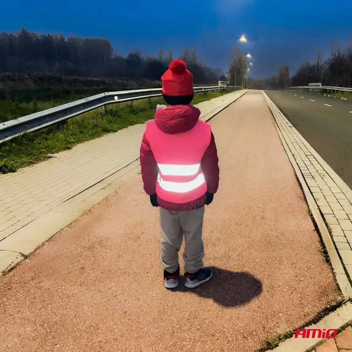 Rescue vest for kids pink AMIO-03987