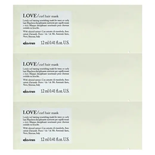 Davines, Love, Hair Treatment Cream Mask, 12 pcs, 12 ml