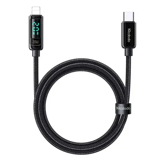 Mcdodo CA-8810 data transfer and charging cable | USB-C to Lightning | 36W | with LED display | 1.2m | black