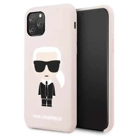 Karl Lagerfeld KLHCN58SLFKPI iPhone 11Pro hardcase light pink Silicone Iconic