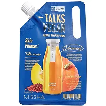 Talks Vegan Squeeze Skin Fitness Pocket Sleeping Mask - Vegan night facial mask.