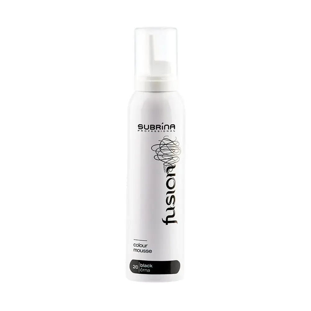 Subrina Professional, Fusion, Hair Colour Leave-In Mousse, 2/0 Black, 125 ml
