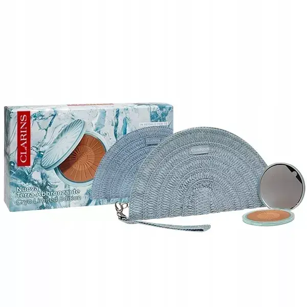 Set Clarins Bronzing Compact Sunkissed 18g + Cosmetic Bag
