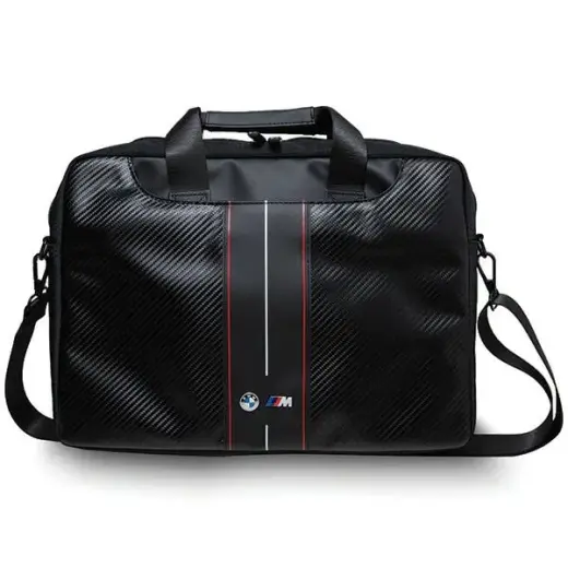 BMW Torba BMCB15COMSCAKR 15" czarny|black Carbon Red Stripes