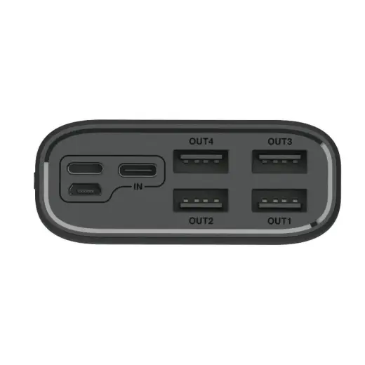 Wozinsky power bank 30000mAh 4 x USB with LCD display 4 A black (WPB-001BK)