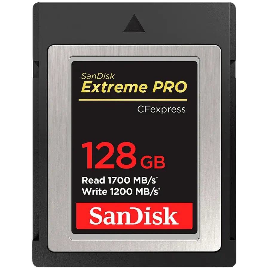 SANDISK Extreme PRO CFexpress Card Type B, 128GB, 1700MB/s Read, 1200MB/s Write