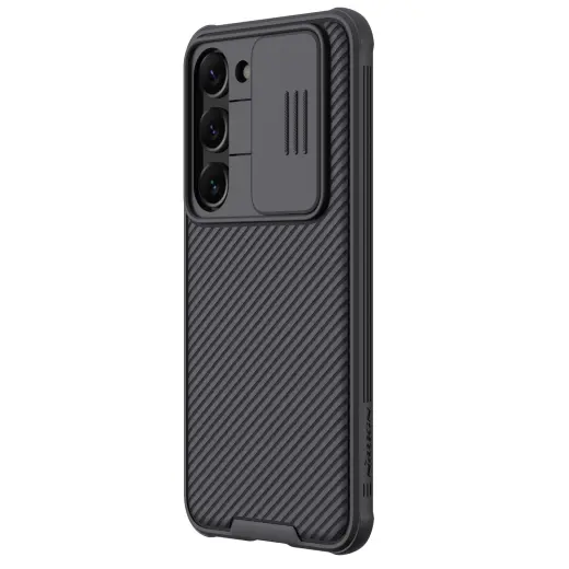 Nillkin CamShield PRO kietas dėklas Samsung Galaxy S23, juodas