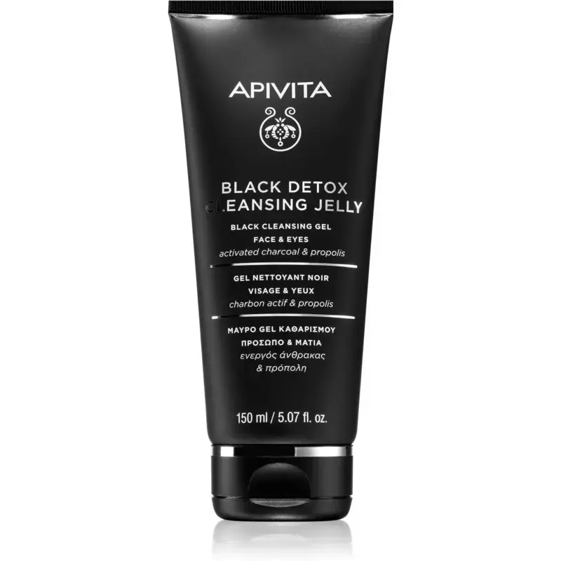Apivita Black Detox Black Cleansing Gel Face & Eyes 150ml