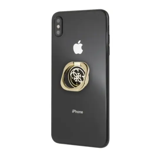 Guess Ring stand GURSEQGBK złoto-czarny |gold & black 4G