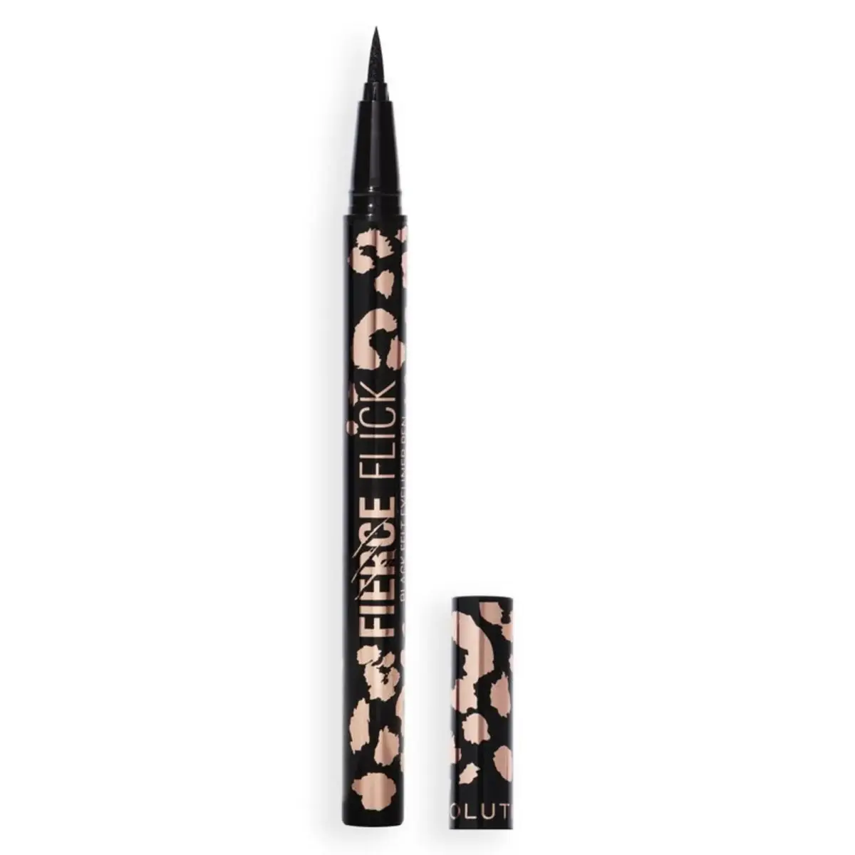Makeup Revolution, Fierce Eyeliner, Liquid Eyeliner, Black, 0.5 ml