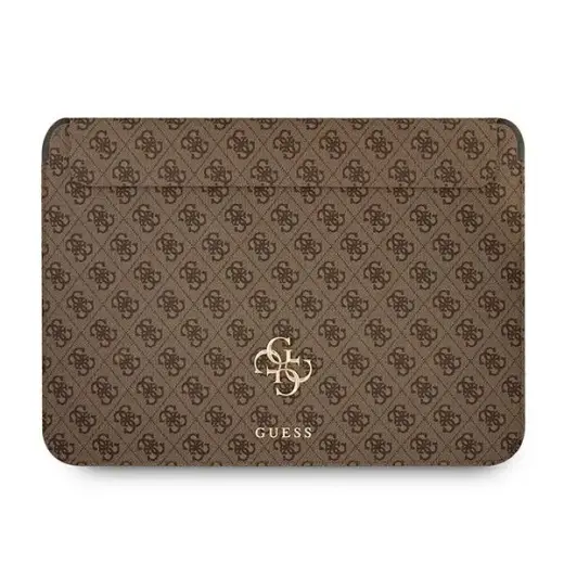 Guess рукав GUCS13G4GFBR 13" коричневый 4G Большой логотип