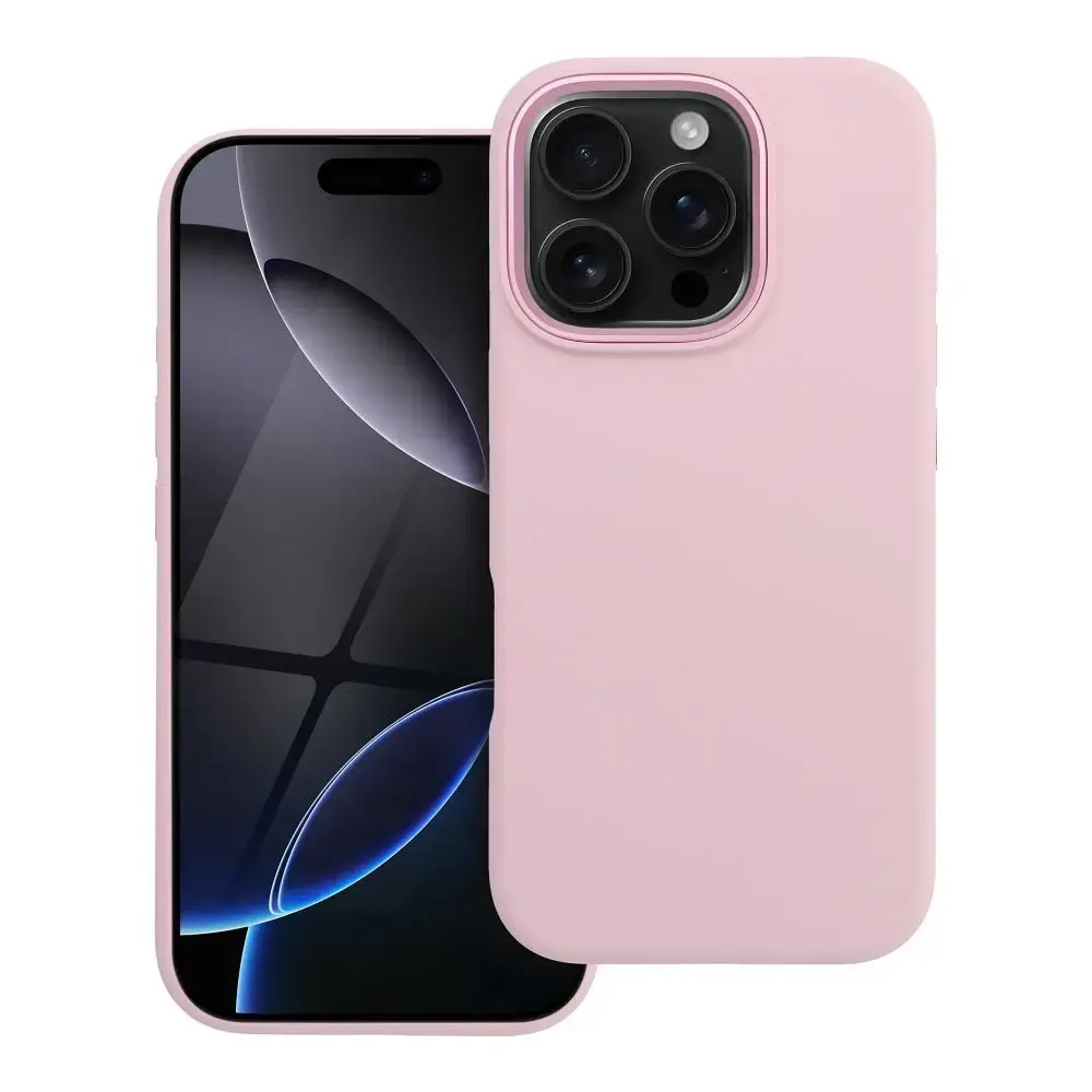Forcell F-Protect Frame Premium maciņš ar MagSafe atbalstu telefonam iPhone 16 Pro rozā
