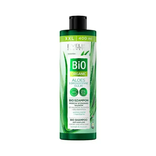 Eveline Cosmetics, Bio Organic, Aloe, Hair Shampoo, Anti-Hair Loss, 400 ml