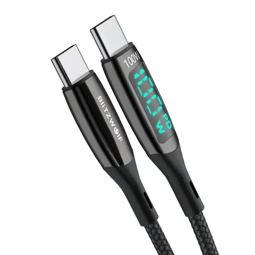  Blitzwolf BW-TC23 USB-C cable to USB-C, 100W 1.8m (black)