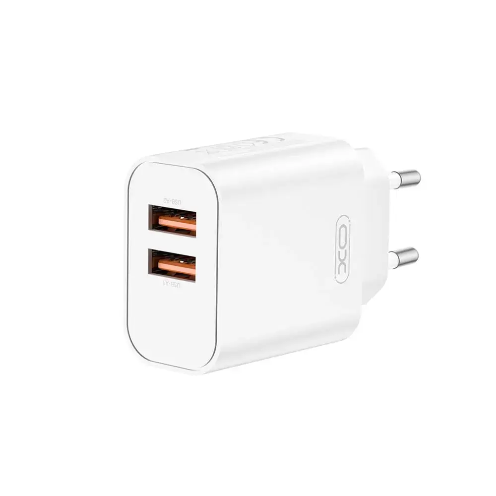 XO wall charger CE34 | tīkla lādētājs | 2x USB 2.4A | balts