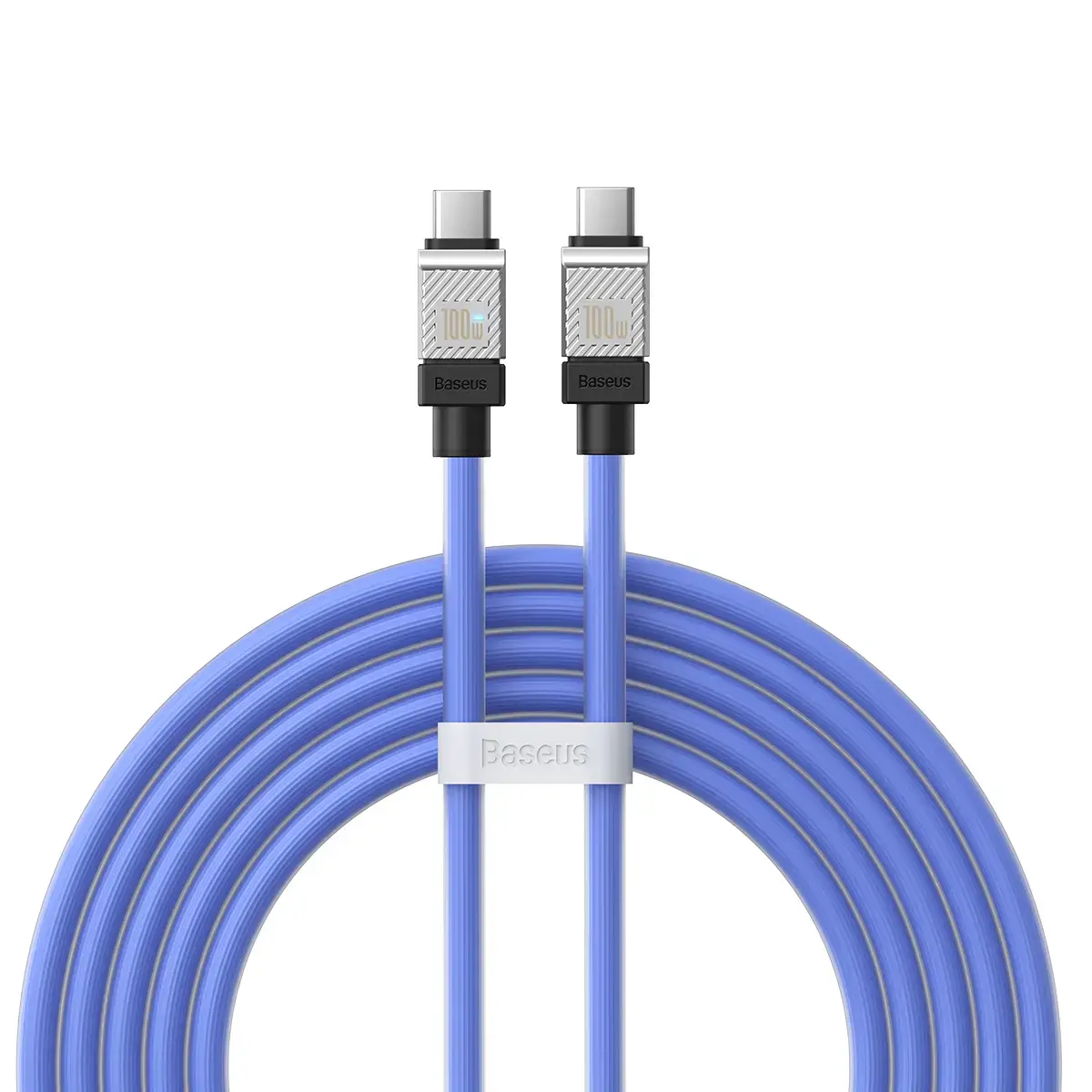 Baseus kabelis CoolPlay USB-C - USB-C 2m 100W zils