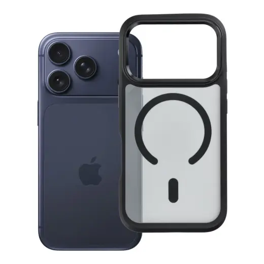 Forcell F-Protect Smoke Hybrid Premium maciņš ar MagSafe atbalstu telefonam iPhone 17 Pro | iPhone 18 Pro melns