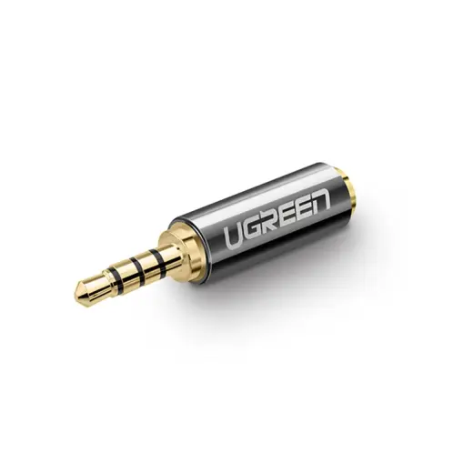 UGREEN 20501 Adapteris no 2,5 mm micro jack vīriešu uz 3,5 mm mini jack sieviešu (pelēks)