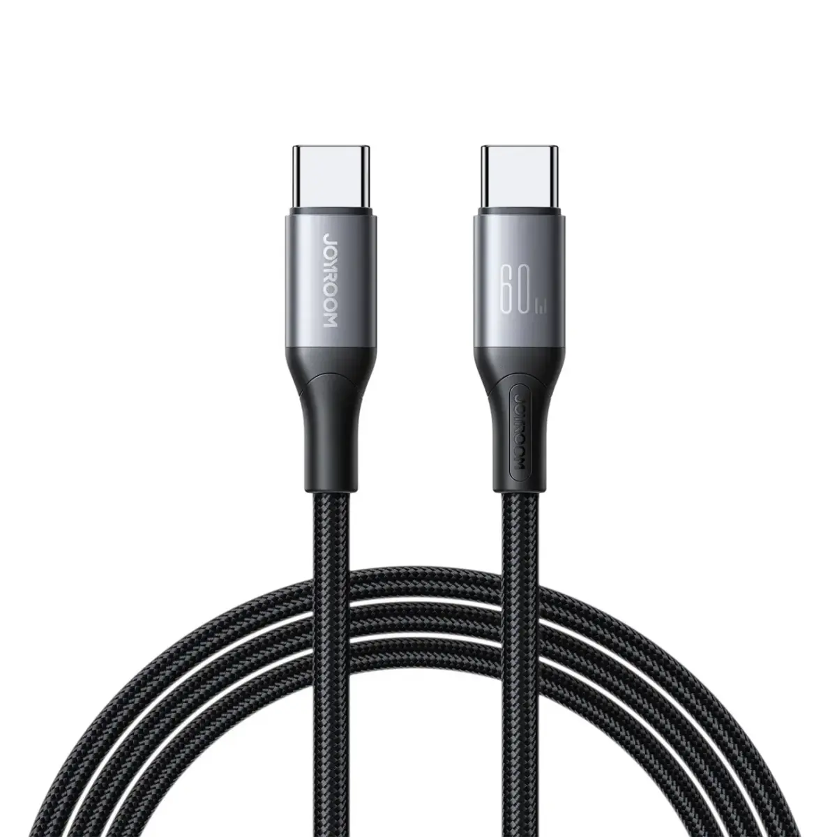 Joyroom S-A28 datu pārraides un uzlādes vads | USB-C uz USB-C | 60W | 1m | melns