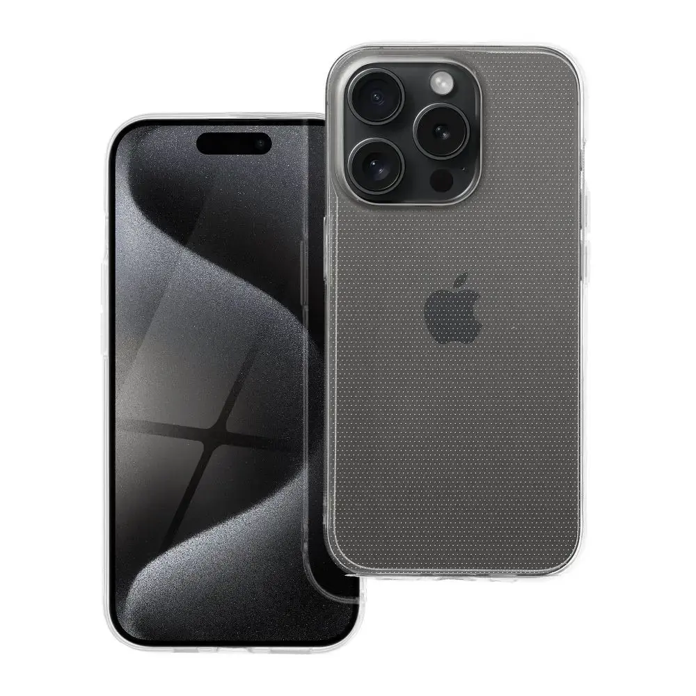Clear 2 mm maciņš telefonam iPhone 15 Pro caurspīdīgs