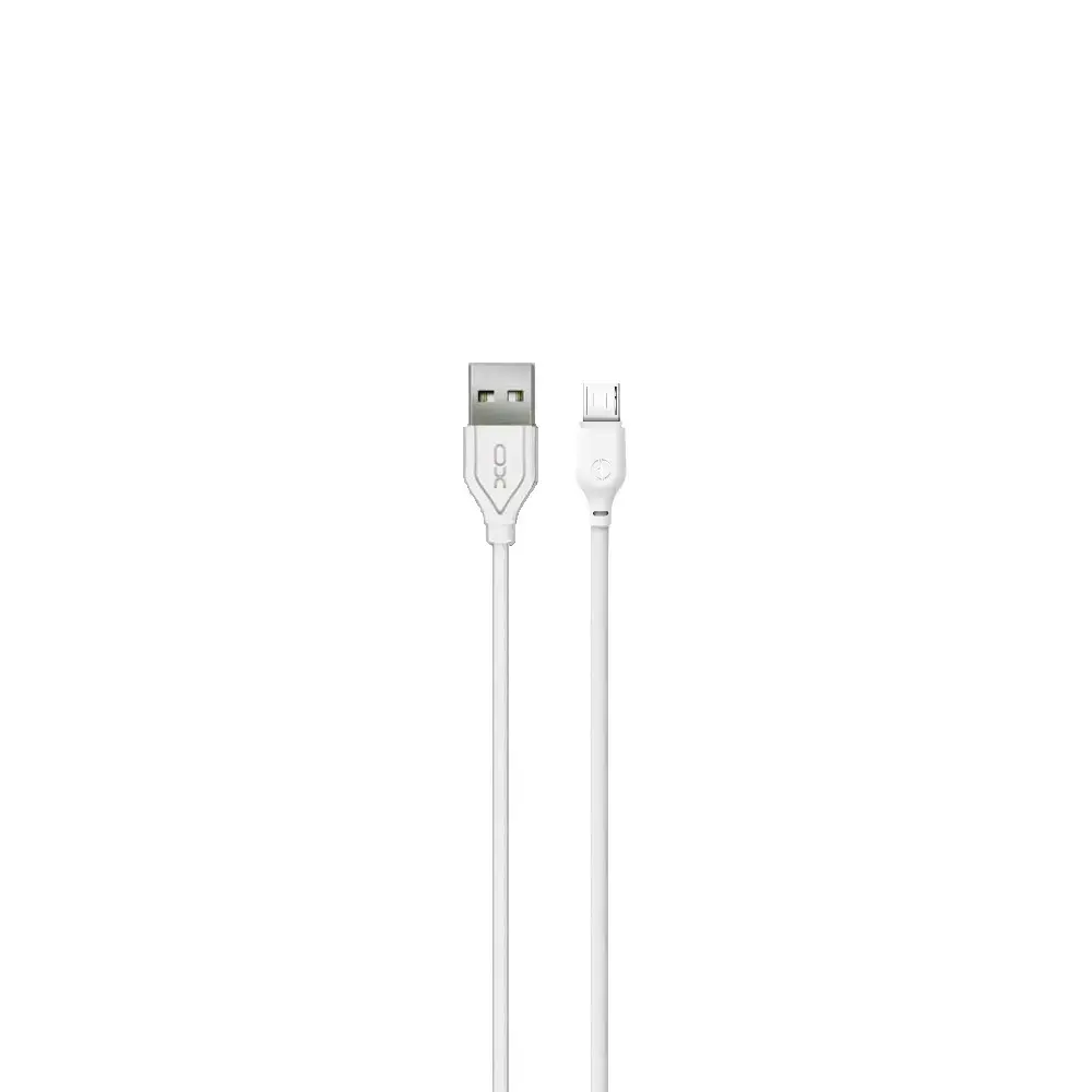 XO NB103 duomenų perdavimo ir įkrovimo laidas | USB-A į Micro USB | 10.5W | 1m | baltas