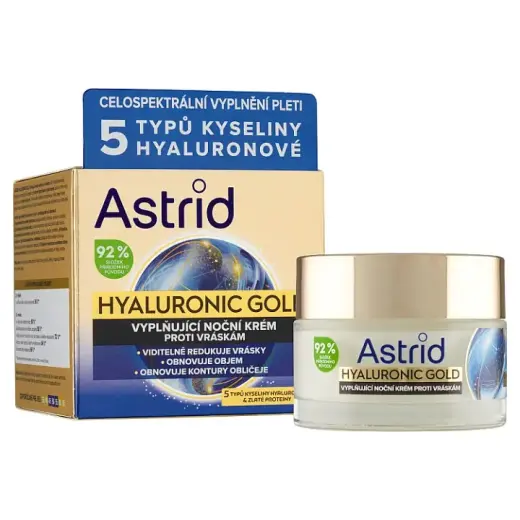 Astrid Anti-wrinkle Filling Night Cream with Hyaluronic Gold Proteins 50 Ml
