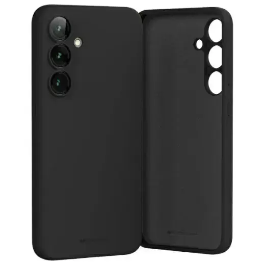 Mercury Silicone phone case for Samsung Galaxy A16 black