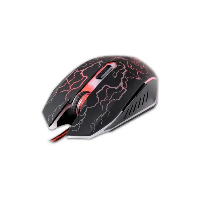 Rebeltec Diablo Spēļu Datora Pele ar Papildus Pogām un Apgaismojumu | 2400 DPI | USB