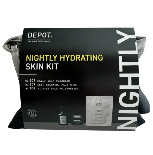 Set Depot: 800 Skin Specifics No. 809, Moisturizing, Night, Cream, For Face, 65 ml + 800 Skin Specifics No. 801, Activated Charcoal, Detoxifying, Cleansing Gel, For Face, 50 ml + 800 Skin Specifics No. 807, Hyaluronic Acid, Nutri-Soothing, Sheet Mask, For Face, 13 ml