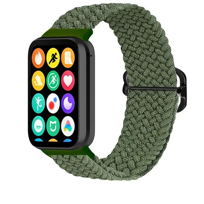 Telcon Braided viedpulksteņa siksniņa priekš Xiaomi Mi Band 8 Pro | neilons | zaļa