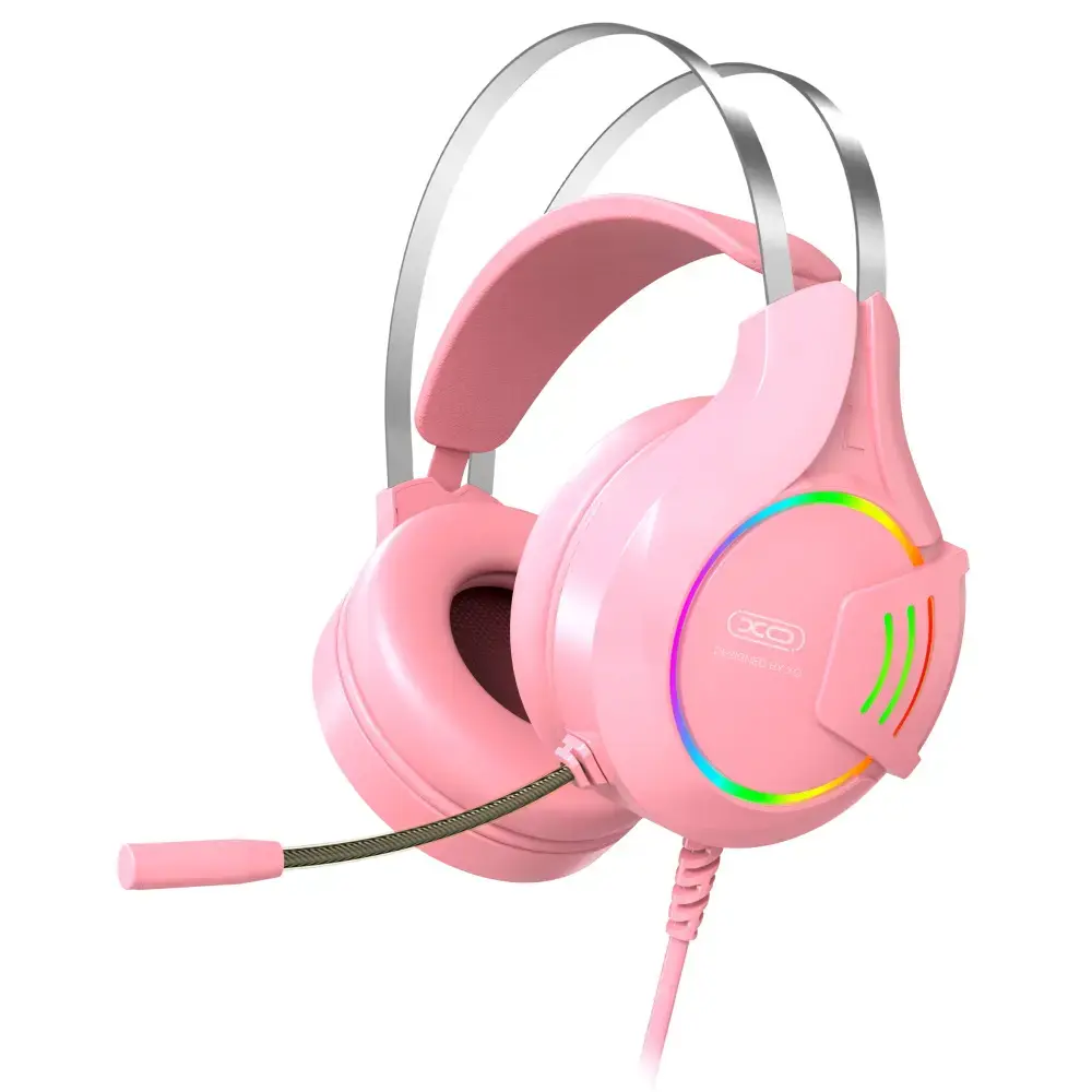 XO wired headphones GE-04 jack 3,5mm pink