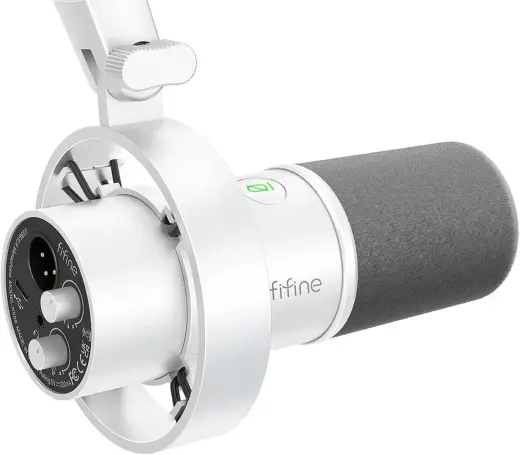 Fifine K688W dynamic microphone (white)