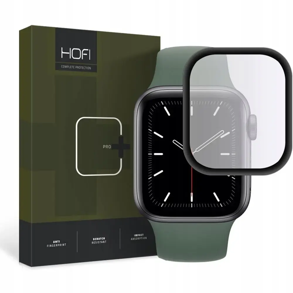 HOFI HIBRĪDA STIKLS APPLE WATCH 4 | 5 | 6 | SE (40MM) MELNS