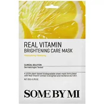 Some By Mi Real Vitamin Brightening Care Mask - Brightening face mask 20.0g
