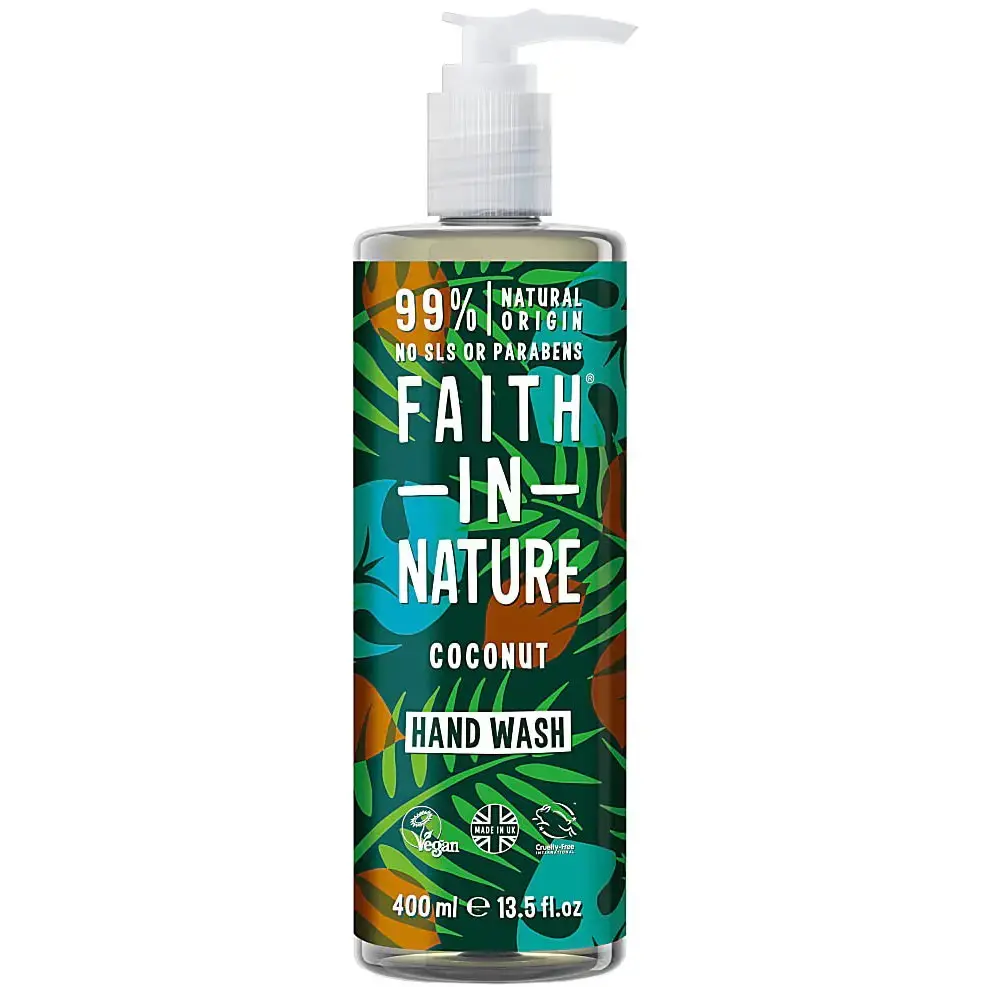 Faith In Nature , Coconut, 99% Natural Ingredients, Cleansing, Liquid Soap, For Hands, 400 ml
