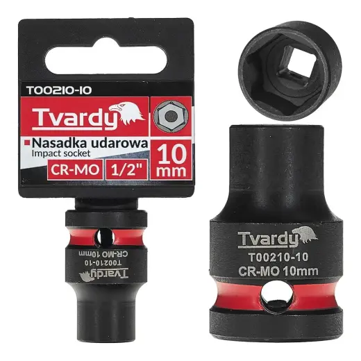 Impact socket 1/2" 6PT 10mm CR-MO