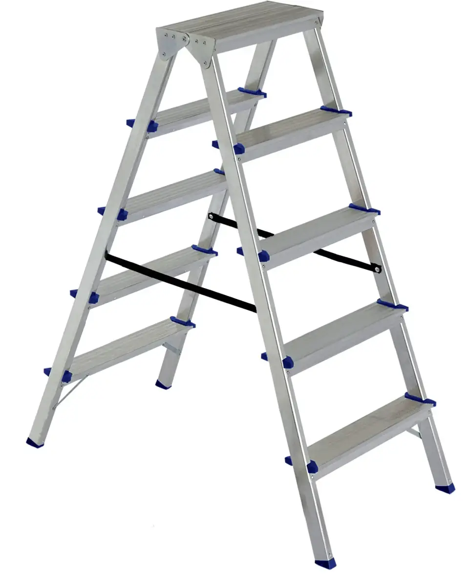 Elkop Aluminum ladder DHR 5 steps, platform height 1.08m/max 3.0m