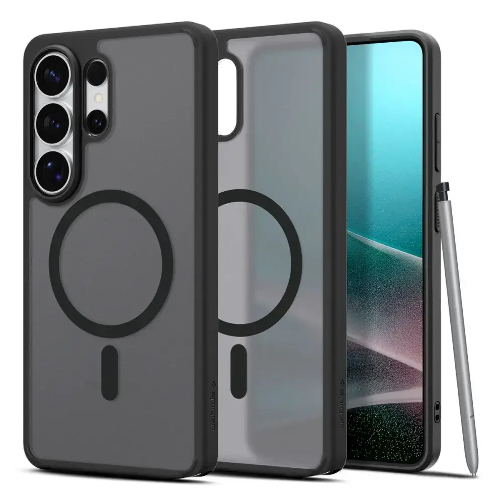 Spigen Ultra Hybrid Mag maciņš ar MagSafe atbalstu telefonam Samsung Galaxy S26 Ultra (S948) caurspīdīgs