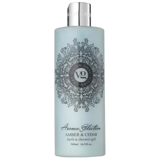 Vivian Gray Aroma Selection Amber & Cedar Shower Gel - 500ml