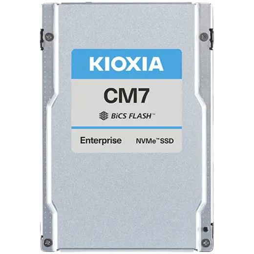 SSD Kioxia (U.3 15MM, 15.36TB,Pcle Gen5 1x4, 2x2, BiCS FLASH TLC, CM7-R U.3 SIE*)