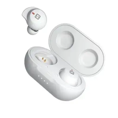 Swissten Stone Buds Bluetooth 5.0 Stereo Austiņas ar Mikrofonu Baltas