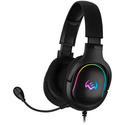 Gaming headphones with microphone SVEN AP-U910MV, black (USB, RGB, 7.1)
