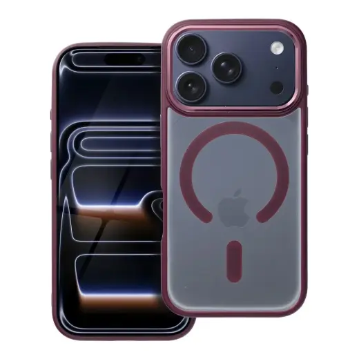 MATTE MAG COVER maciņš ar MagSafe atbalstu telefonam iPhone 17 Pro sarkans